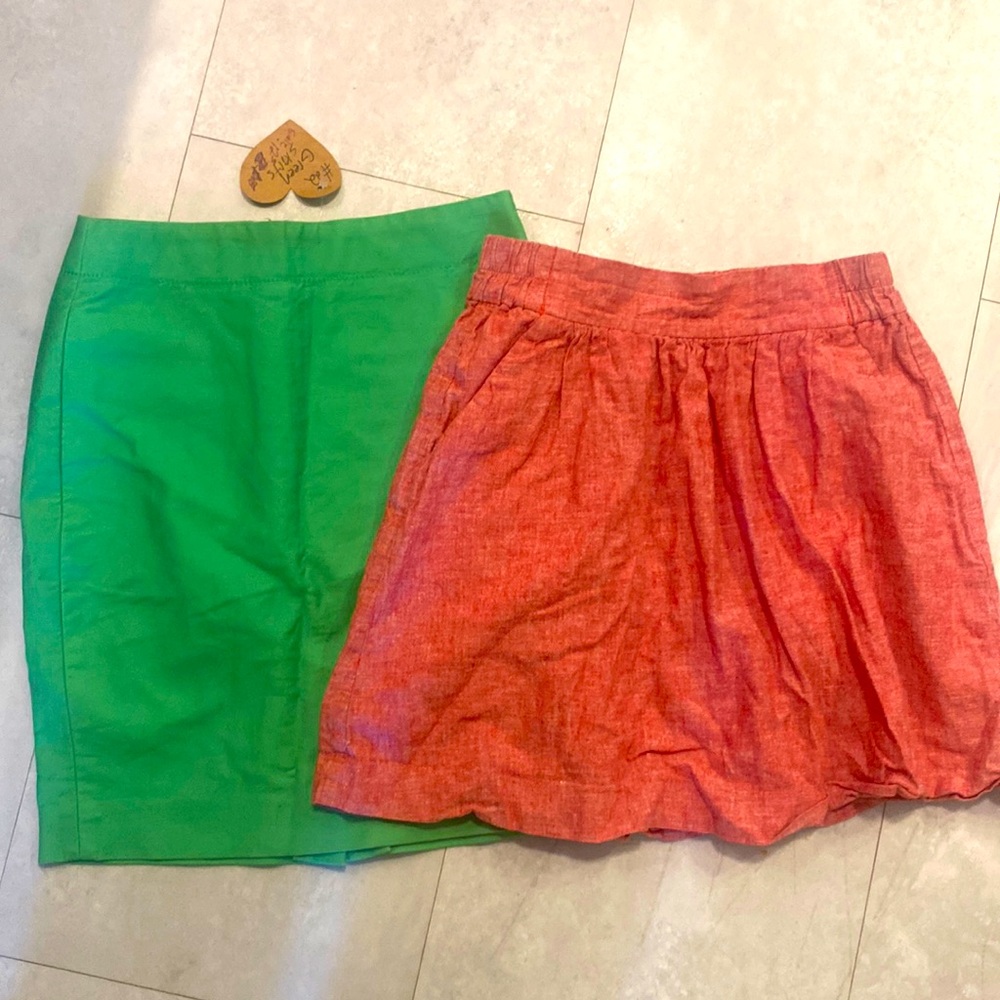 Lot of 2 XS skirts J Crew & Loft